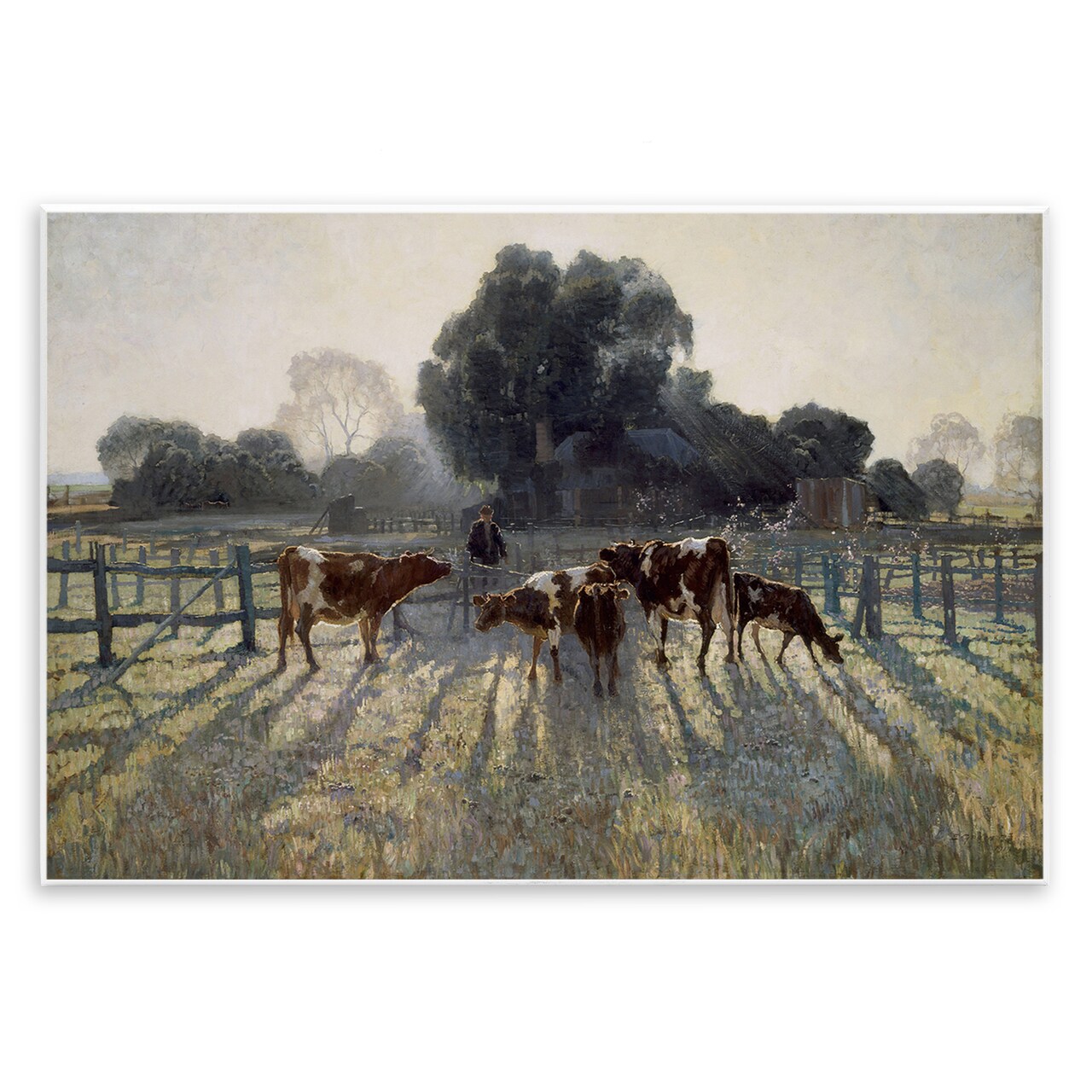 Stupell Industries Elioth Gruner Morning Cows Wall Plaque Design by Arlington Prints